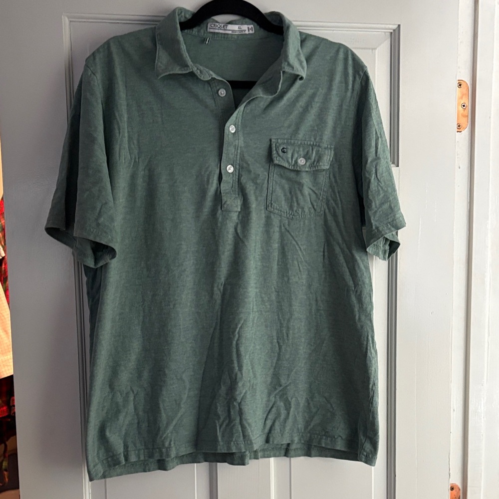 Criquet Forest Green Polo Shirt with Pocket